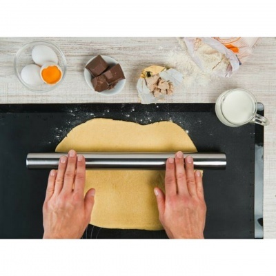 Lurch Rolo da Massa Sem Punhos 40cm Inox Utensílios