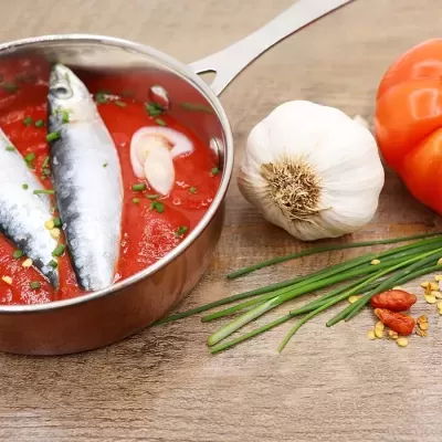 Moliceiro Petingas em Molho de Tomate Picante Conservas