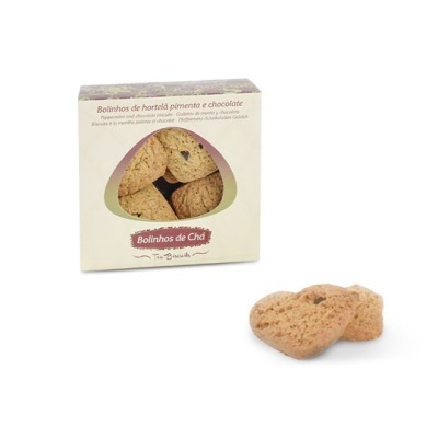 Telhas Confeitaria Bolinhos de Chá Hortelã Pimenta e Chocolate Bolacha