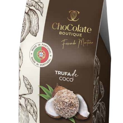 Maria Chocolate Sabores do Chef Trufa de Coco Chocolate Fabrico Artesanal