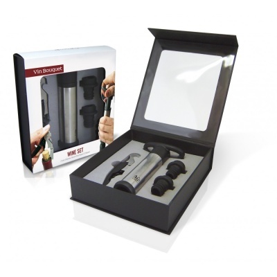 Vin Bouquet Saca-Rolhas Dois Tempos e Bomba de Vácuo Manual Utensílios