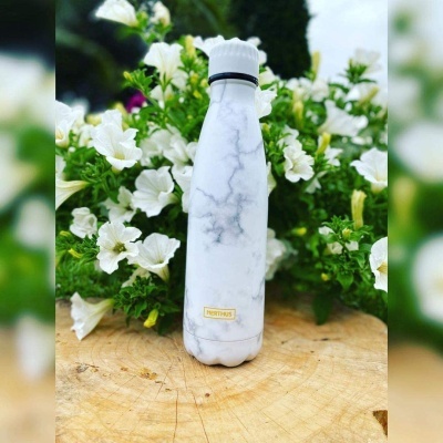 Nerthus Garrafa Térmica Parede Dupla Mármore 500ml Utensílios