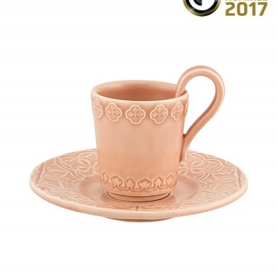 Bordallo Pinheiro Rua Nova -  Chávena Café com Pires Decoração