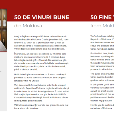 Fine Wine Guide, wine of Moldova.