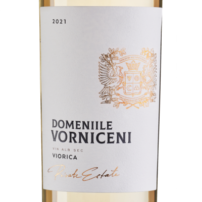 Domeniile Vorniceni Viorica, white wine.