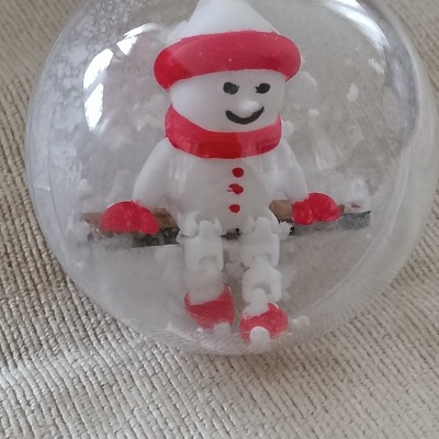 Bolas de natal artesanais