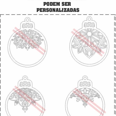 Bolas de natal artesanais