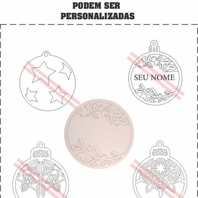 Bolas de natal artesanais