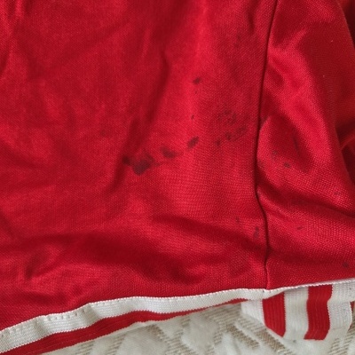 Vintage Adidas Erima Football Shirt Red 1980s (L)