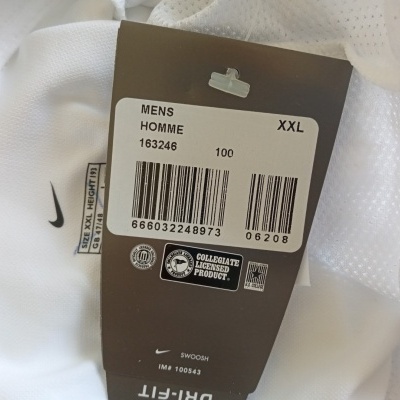 NEW Footbal Long Sleeve Shirt Nike White (XXL)