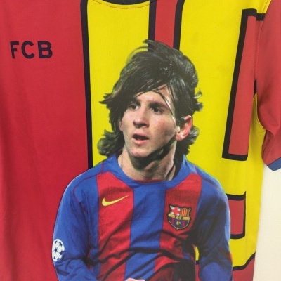 FC Barcelona Fan Shirt 2000s (Youths)#19 Messi
