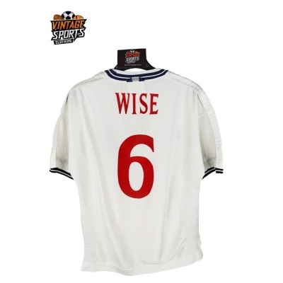 England Home Shirt 1999-2001 (Youths)#6 Wise England Home Shirt 1999-2001 (Youths)#6 Wise