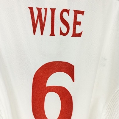 England Home Shirt 1999-2001 (Youths)#6 Wise England Home Shirt 1999-2001 (Youths)#6 Wise