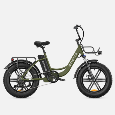 ENGWE  L20 250W.  140 km autonomia. Velocidade máxima 25 km/h.  Suspensão dianteira.  Step-Thru E-bike.