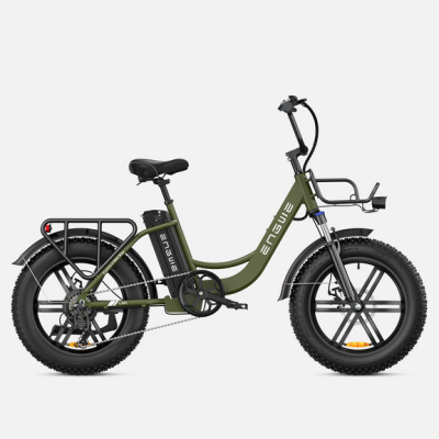 ENGWE  L20 250W.  140 km autonomia. Velocidade máxima 25 km/h.  Suspensão dianteira.  Step-Thru E-bike.
