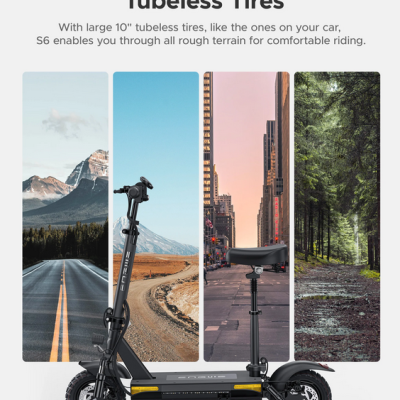 ENGWE S6. Potência  500W,  Autonomia 35 km. Velocidade máxima 25 km/h E-Scooter