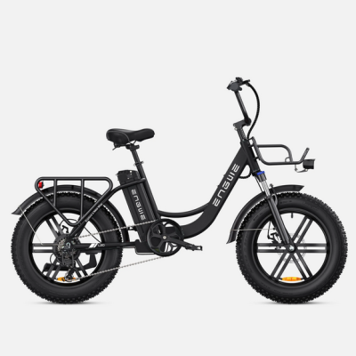 ENGWE  L20 250W.  140 km autonomia. Velocidade máxima 25 km/h.  Suspensão dianteira.  Step-Thru E-bike.