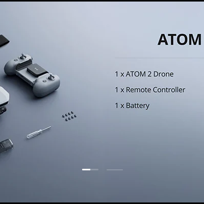 Drone Potensic ATOM 2 Gimbal 3 Eixos, vídeo 4 K/foto 8 K, 48Mp