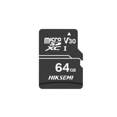 Cartão microSDXC preto 64GB HIKSEMI