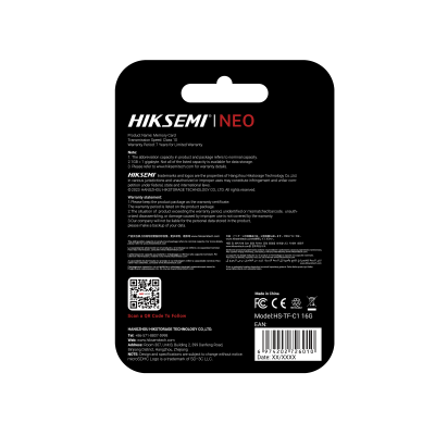 Embalagem preta com texto branco e vermelho e código de barras