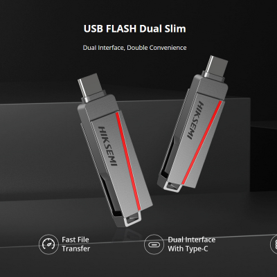 Dual Slim Hiksemi USB Pen Drive 256GB