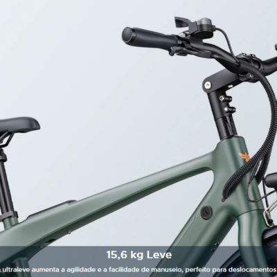 Bicicleta elétrica urbana ENGWE MAPFOUR N1 AIR/ST - fibra de carbono ultraleve de 250 W com longo alcance de 100 km.