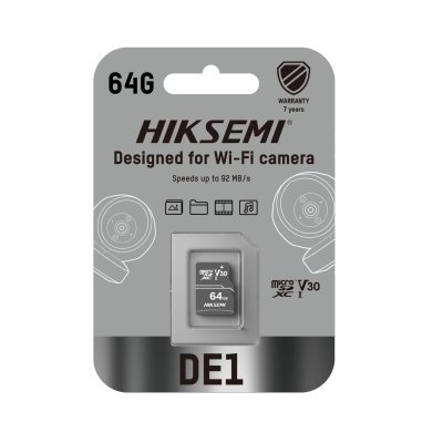 CARTÃO DE MEMÓRIA MICRO SD HIKSEMI HS-TF-DE1 64G