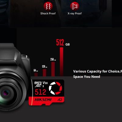 Cartão de memória HIKSEMI micro SD V30 XC I HS-TF-E3 256Gb