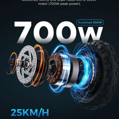 ENGWE S6. Potência  500W,  Autonomia 35 km. Velocidade máxima 25 km/h E-Scooter