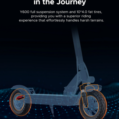 ENGWE Y6  E-Scooter  600 W, com assento.  Autonomia de  70 km