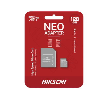 Cartão de memória HIKSEMI micro SD NEO ADAPTER V30 HS-TF-C1  128Gb