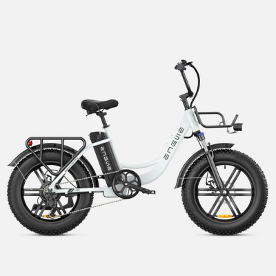 ENGWE  L20 250W.  140 km autonomia. Velocidade máxima 25 km/h.  Suspensão dianteira.  Step-Thru E-bike.