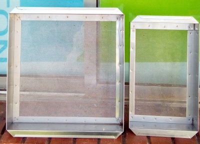 CRIVO BICHO COLADO INOX 304 315x200 e 340X340MM