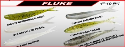 Zoom Flukes 015  4"10 Pk