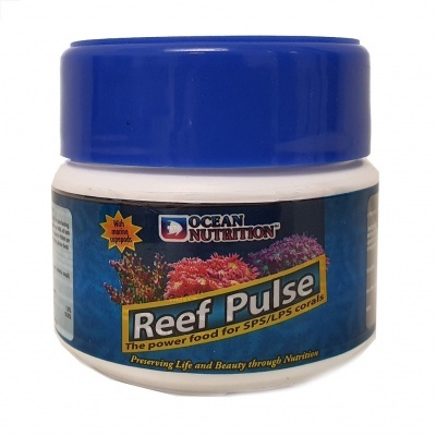 Frasco de suplemento alimentar Reef Pulse para corais com tampa azul