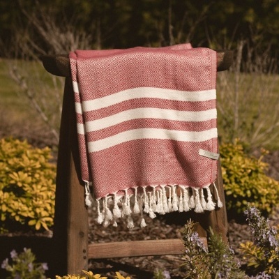 Toalha Bambu - Vermelha