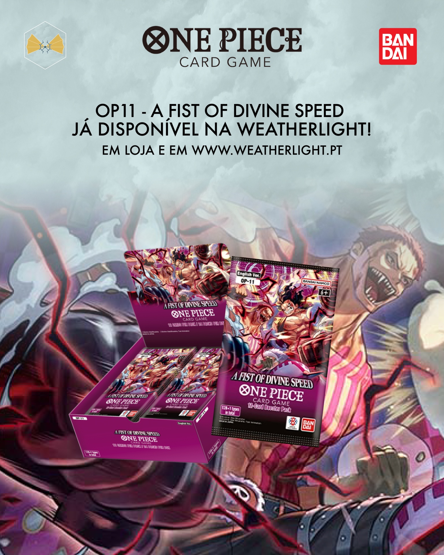 A mais recente edição de One Piece Card Game já chegou à Weatherlight em Évora! 🏴‍☠️