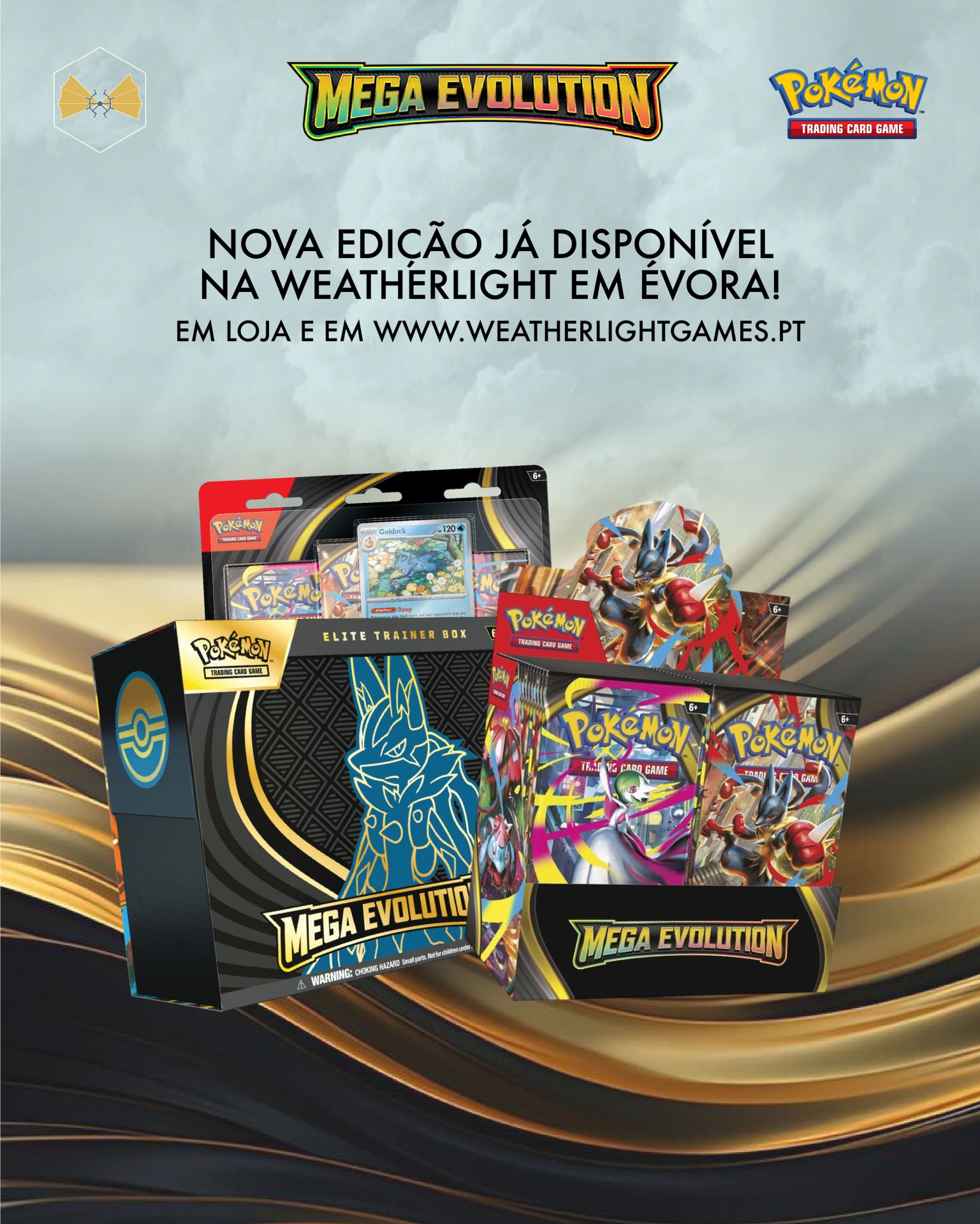 A longa espera terminou - Mega Evolution chegou à Weatherlight em Évora! 🎉