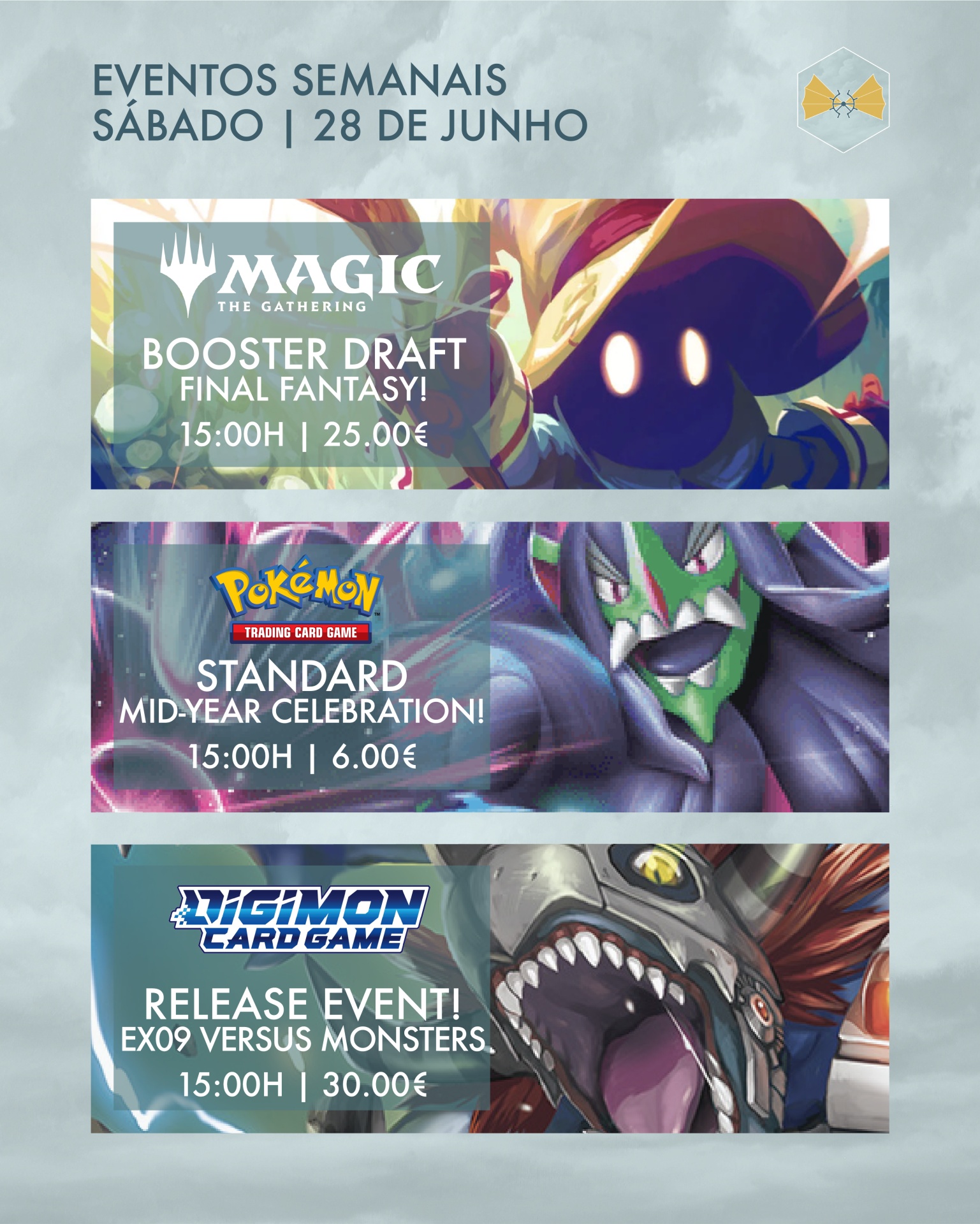 Eventos semanais na tua Local Game Store em Évora! ⛵️