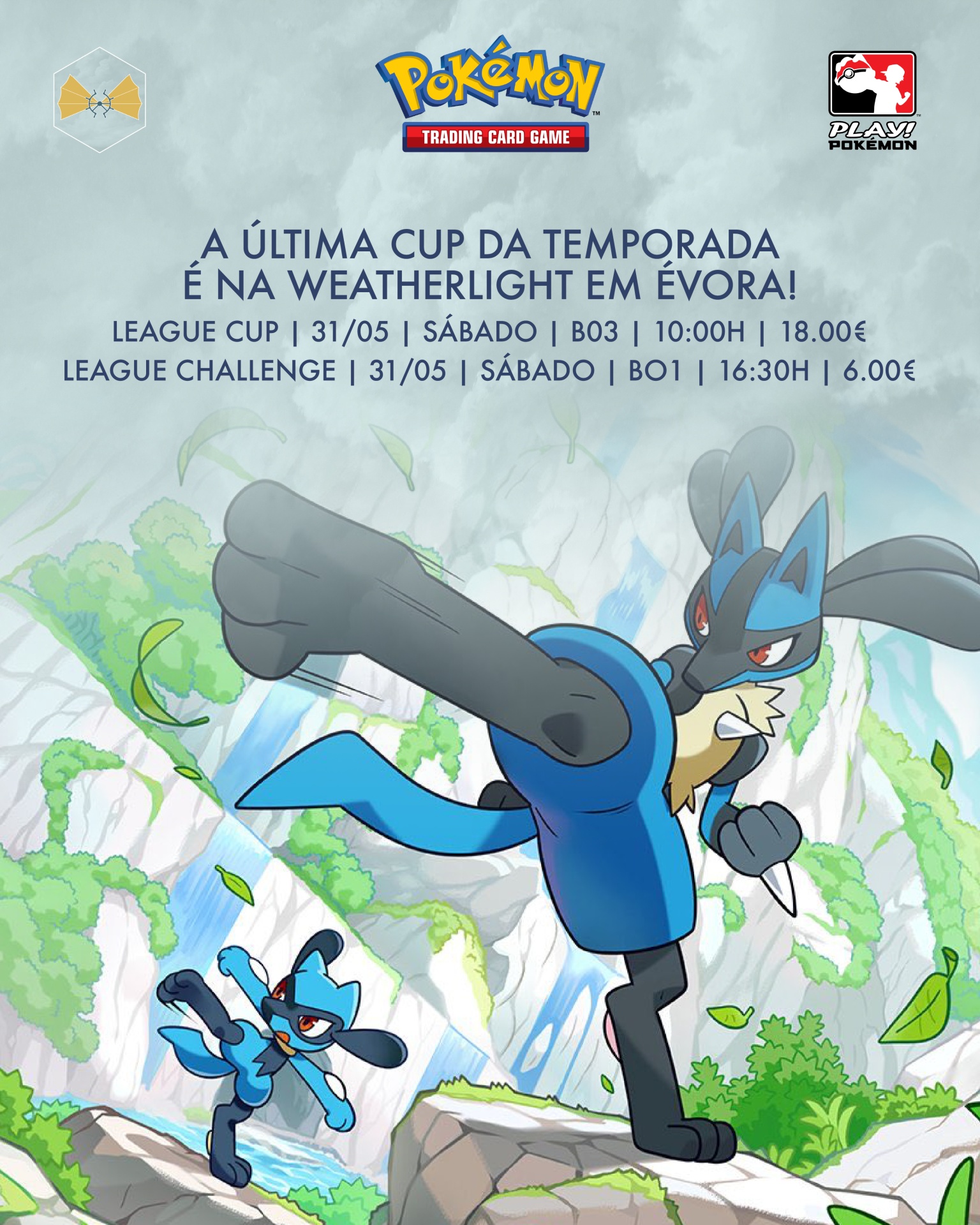 Junta-te a nós no dia 31 de Maio para um mega dia de Pokémon TCG! 🤩
