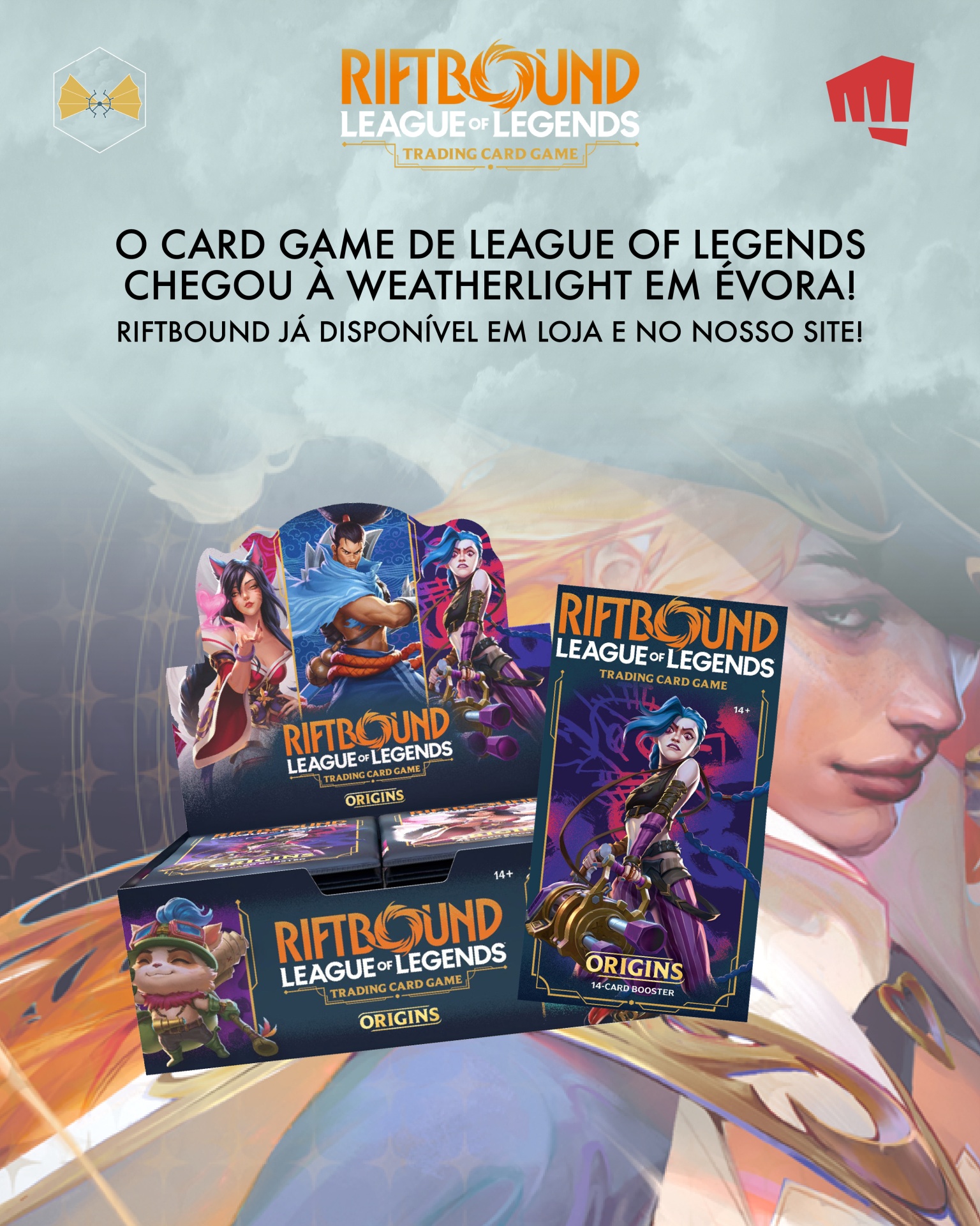 A ESPERA ACABOU! 🤩 RIFTBOUND JÁ CHEGOU À WEATHERLIGHT EM ÉVORA! 🎉