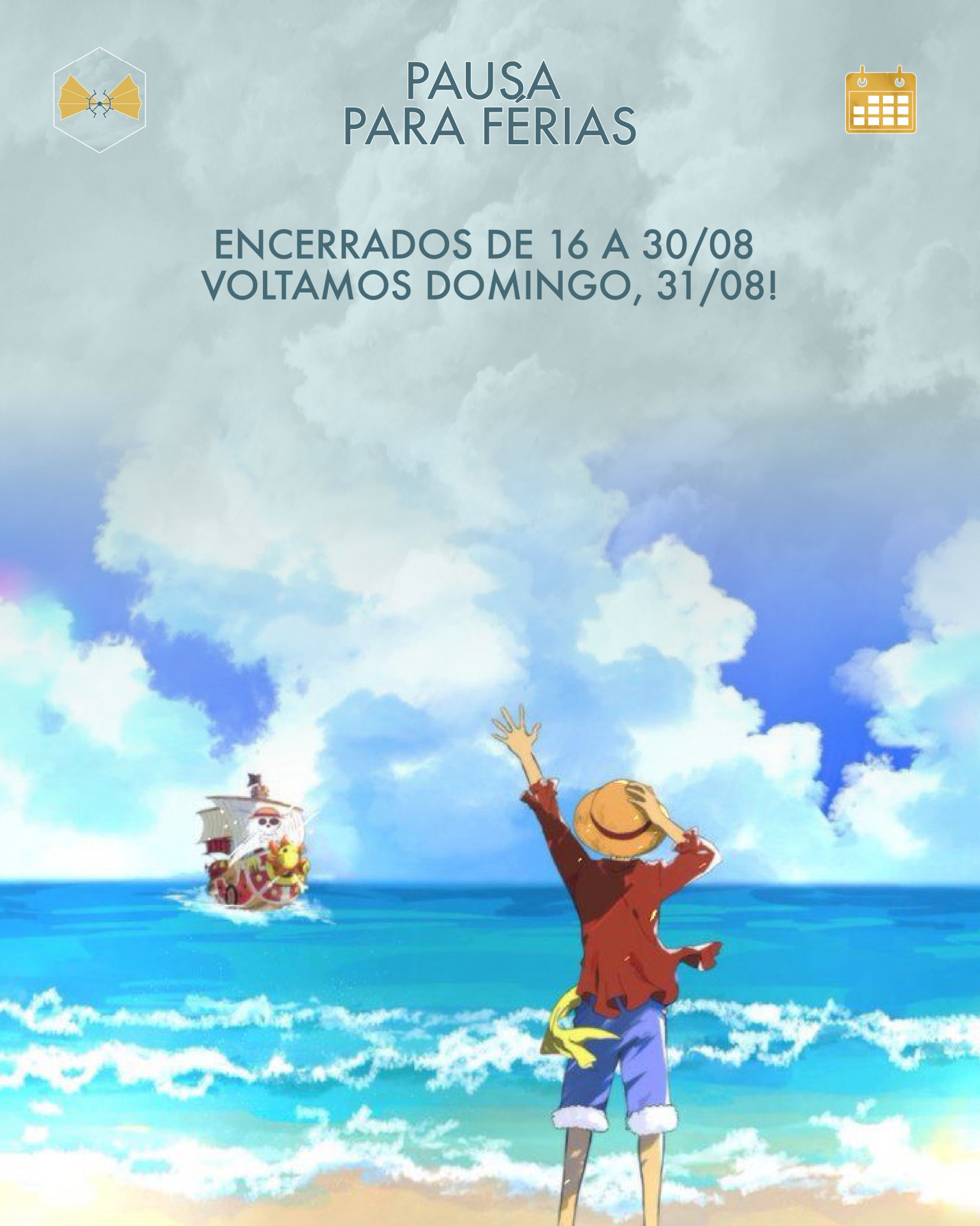 Pausa da Navegação para Férias ☀️ Pausa da Navegação para Férias ☀️