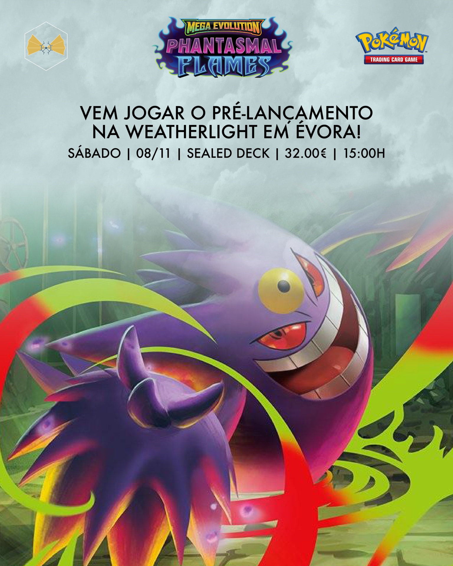 A aventura das Mega Evolutions continua no Pokémon TCG - vem aí PHANTASMAL FLAMES! 🔥