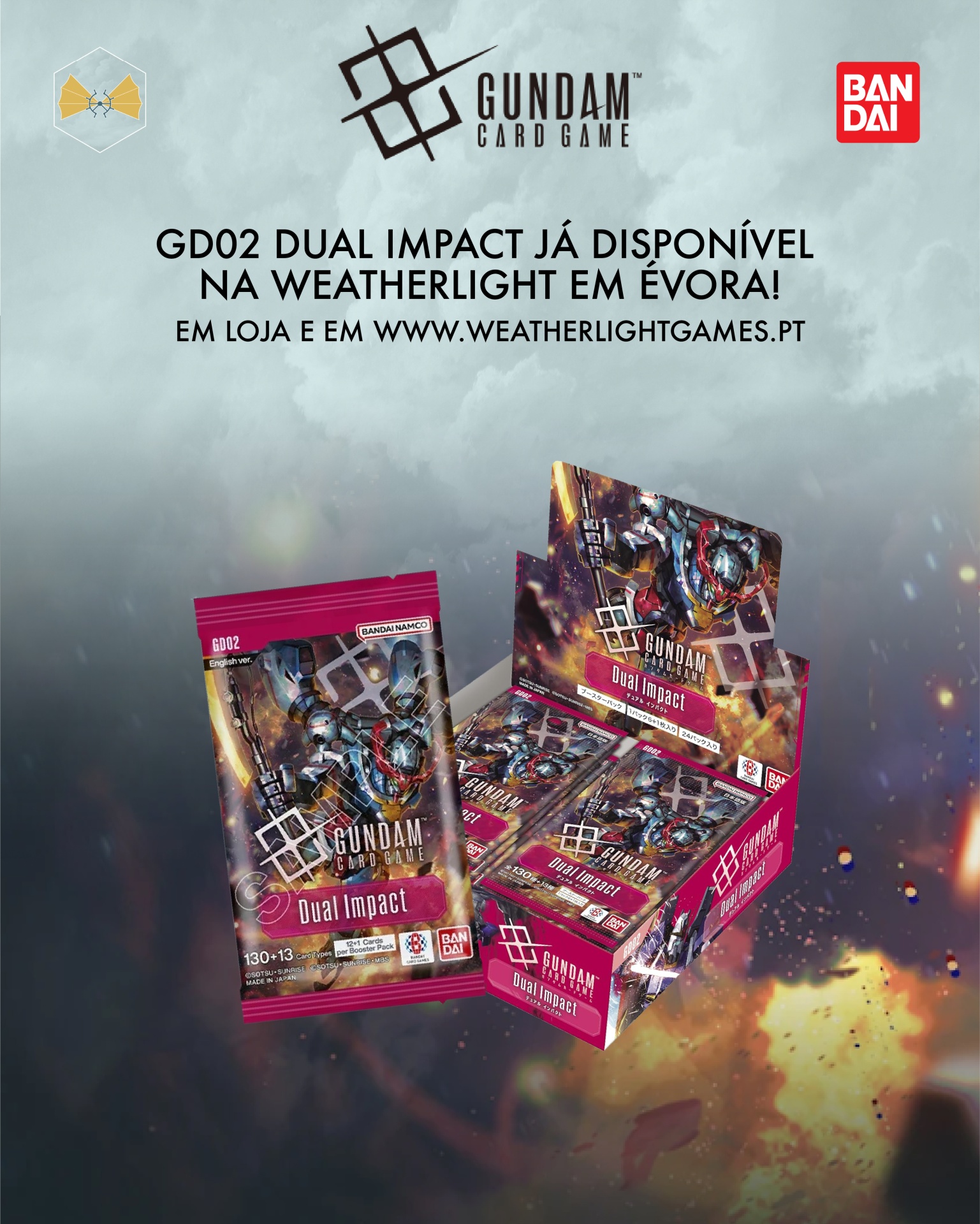 A segunda expansão GD02 - Dual Impact acabou de chegar à Weatherlight em Évora! 🤩