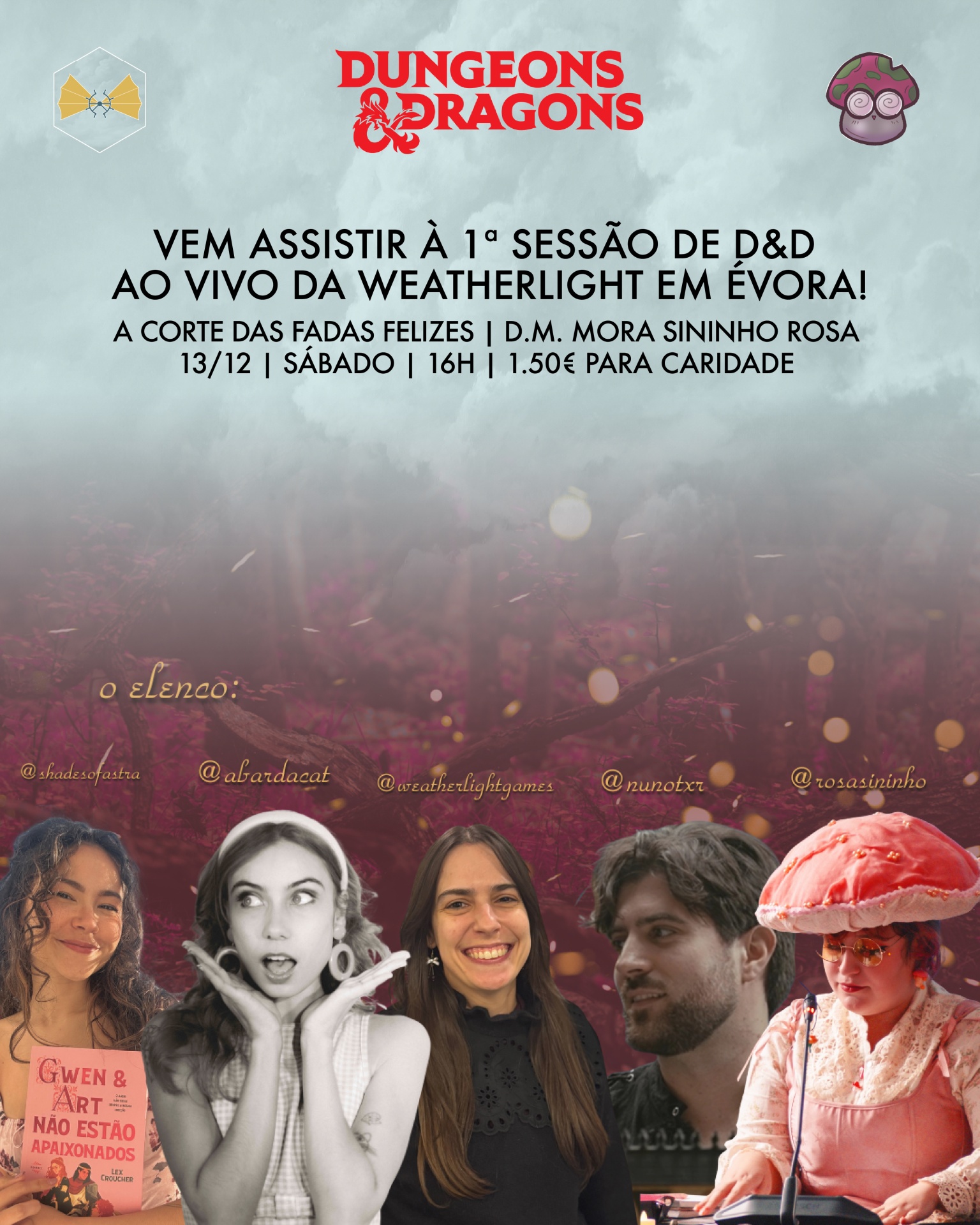 O próximo evento de Dungeons & Dragons na Weatherlight vai ser um pouco diferente 👀