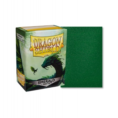Dragon Shield Matte Sleeves - Emerald (100 Sleeves)