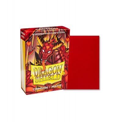Dragon Shield Japanese Matte Sleeves - Crimson (60 Sleeves)