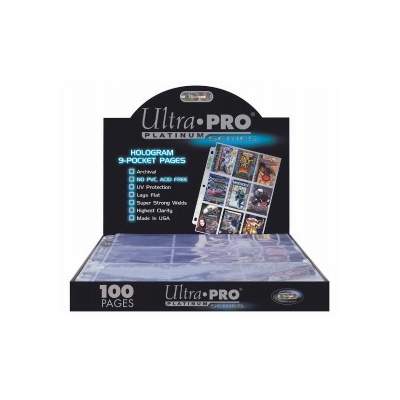 UP - Platinum 9-Pocket Pages (11 Hole) Display (100 Pages)