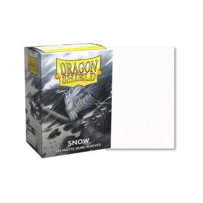Dragon Shield Dual Matte Sleeves - Snow 'Nirin' (100 Sleeves)