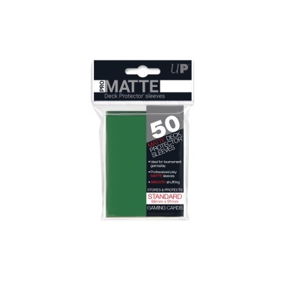 UP - Standard Sleeves - Pro-Matte - Non Glare - Green (50 Sleeves)